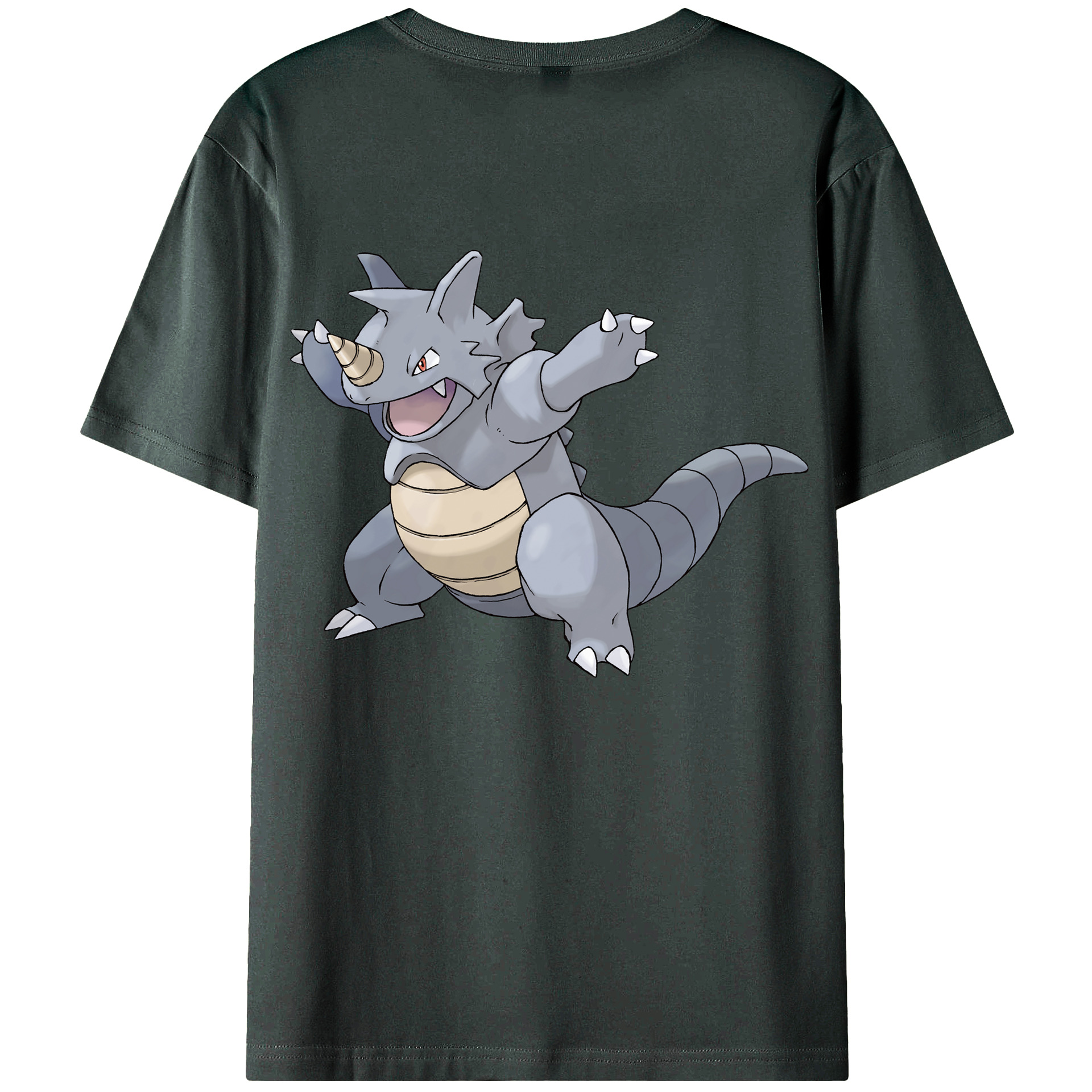 （画像用） ポケットモンスター Pokémon 綿100％ メンズ半袖Tシャツ（バックプリント） 通気性